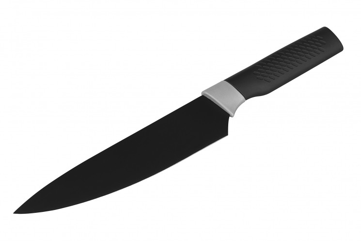 Кухонный нож поварской Ardesto Black Mars 33 см черный нерж. сталь пластик AR2014SK - фото 1 - id-p114869845