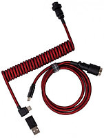 Кабель Type-A/Type-C Keychron Premium Coiled Aviator Cable-Angled Red CAB4_KEYCHRON