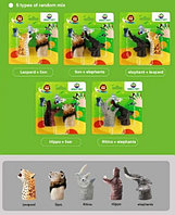Игровой набор Same Toy Пальчиковый театр 2 ед Тиранозавр и Трицератопс X236UT-2