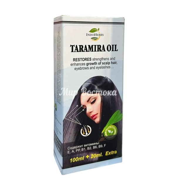 Масло усьмы для роста волос Taramira Oil IndoHerbs (100 мл, Индия) - фото 1 - id-p115240560