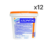 Химия для бассейна ХЛОРИТЭКС (12шт по 800г в упаковке)