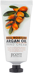 JIGOTT Real Moisture Argan Oil Hand Cream Увлажняющий крем для рук с аргановым маслом, 100 мл