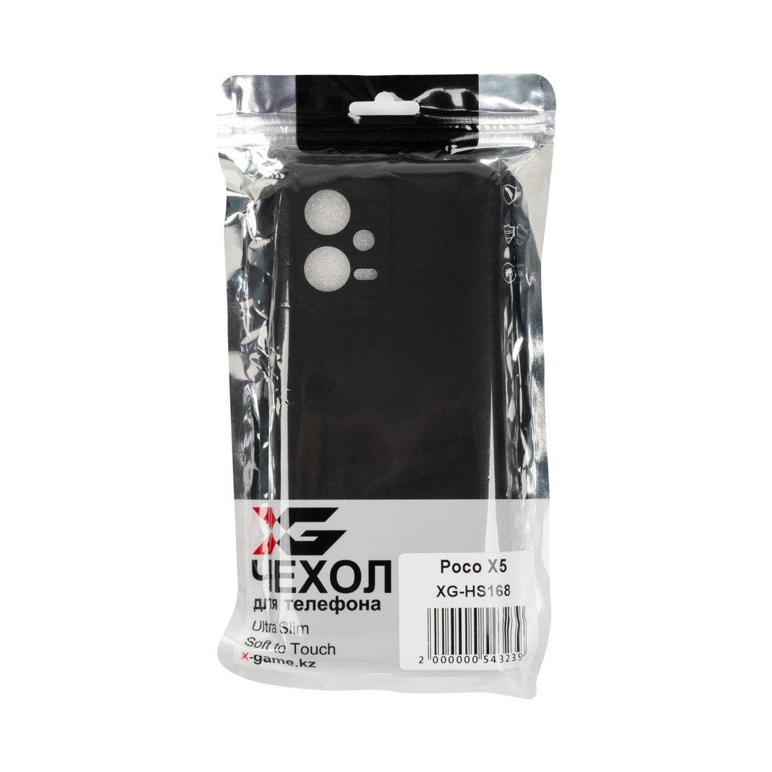 Чехол для телефона X-Game XG-HS168 (Poco X5) Силиконовый Чёрный - фото 3 - id-p115241318