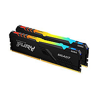 Набор модулей памяти Kingston FURY Beast RGB KF436C17BBAK2/16 DDR4 16ГБ (Комплект 2x8ГБ) 3600МГц