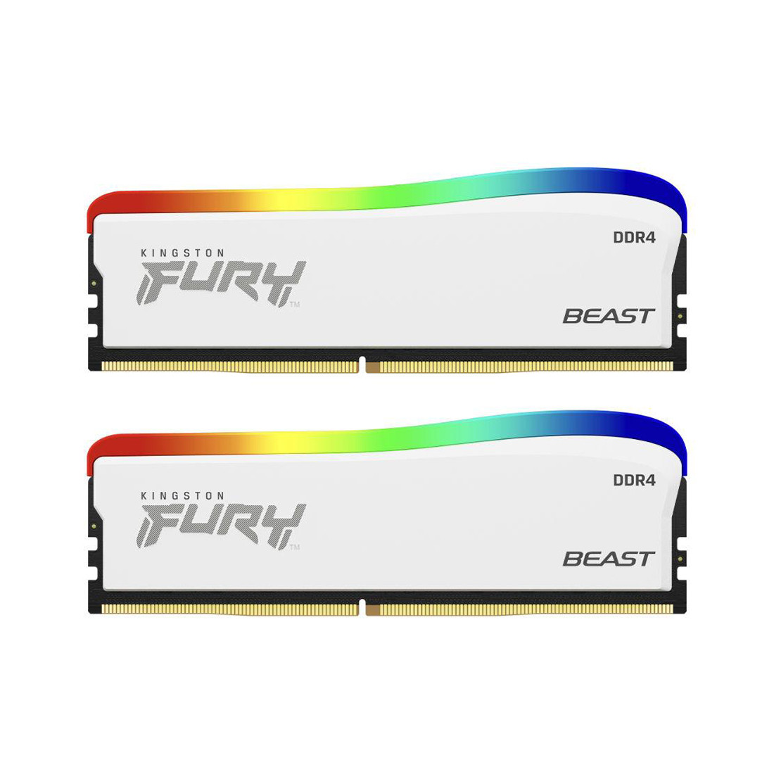 Модуль памяти Kingston FURY Beast RGB KF432C16BWAK2/16 DDR4 16GB (Набор из 2х8ГБ) 3200МГц "Звериный свет" - фото 2 - id-p115241407