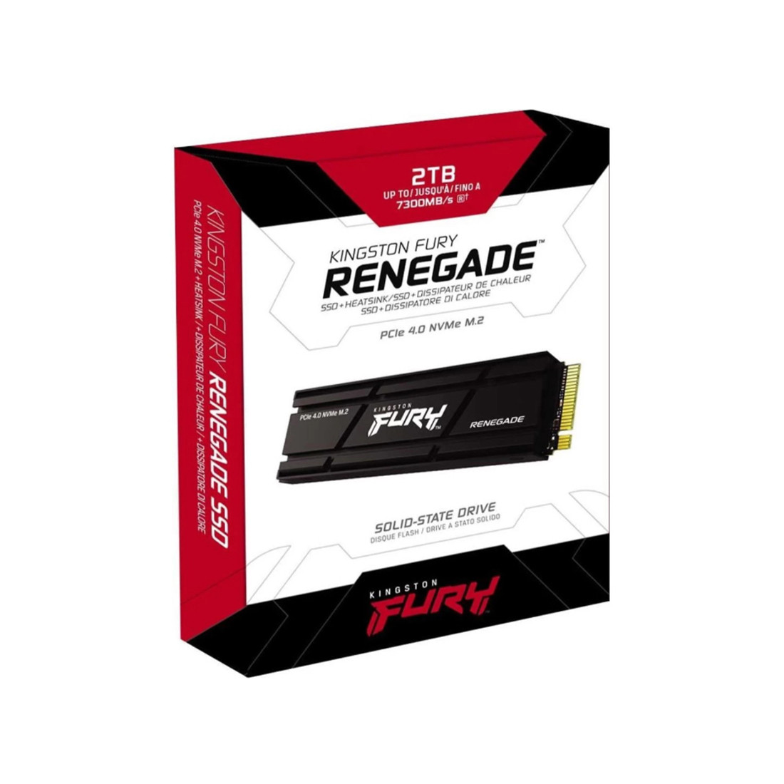 SSD Накопитель Kingston FURY Renegade SFYRDK/2000G M.2 NVMe PCIe 4.0 с теплорассеивающим элементом - фото 3 - id-p115241460