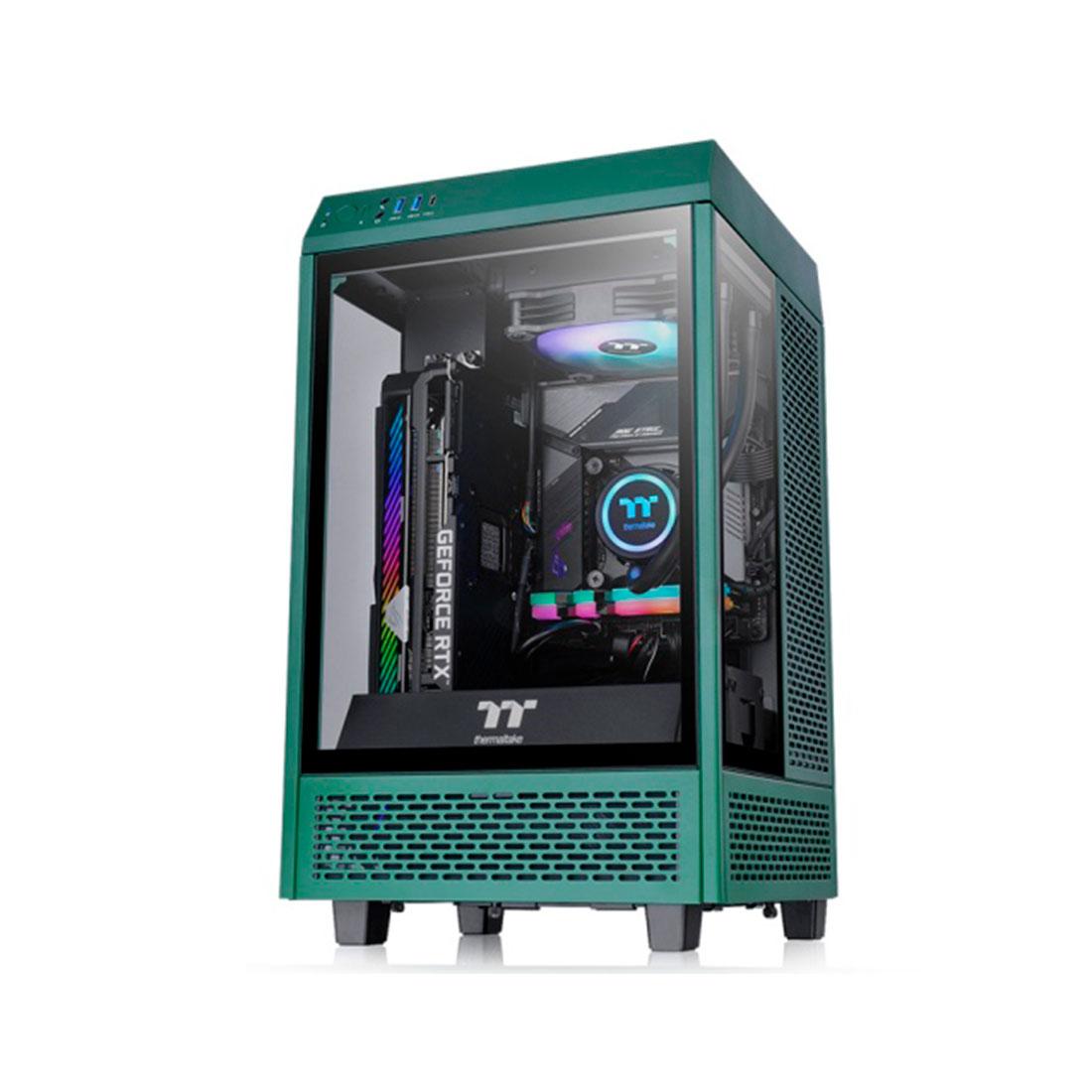 Корпус Thermaltake The Tower 100 Racing Green (без БП) - фото 1 - id-p115241518