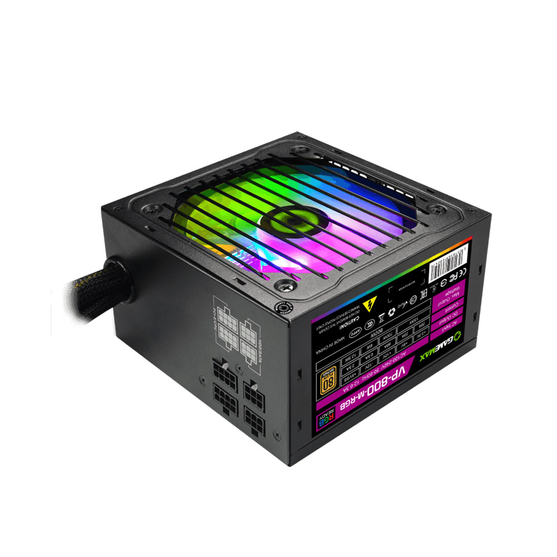 Блок питания Gamemax VP 800W RGB M (Бронза) - Мощный и стильный блок питания для вашего компьютера. - фото 1 - id-p115241618