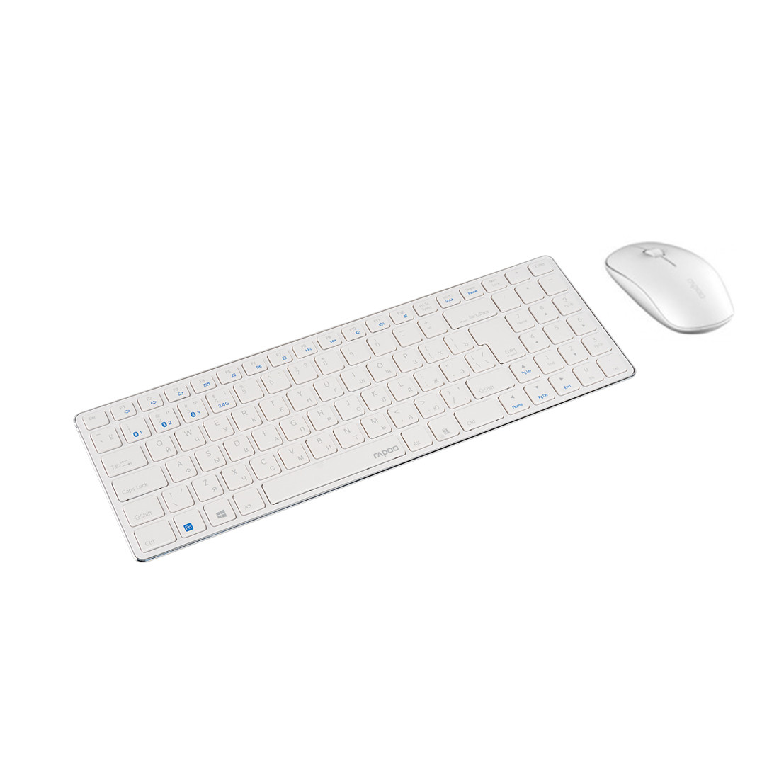 Комплект Клавиатура + Мышь Rapoo 9300M White - Белый комплект клавиатуры и мыши Rapoo 9300M - фото 1 - id-p115241781