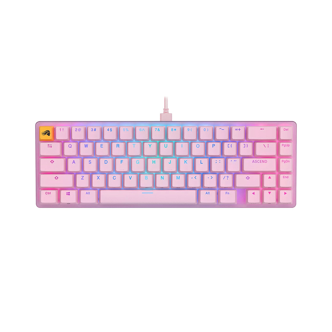 Клавиатура Glorious GMMK2 Компактный Розовый (GLO-GMMK2-65-FOX-P) - фото 1 - id-p115241842