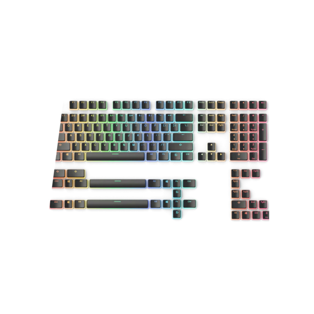 Набор Клавиш для Клавиатуры Glorious Aura Keycaps V2 Черный - фото 1 - id-p115241851