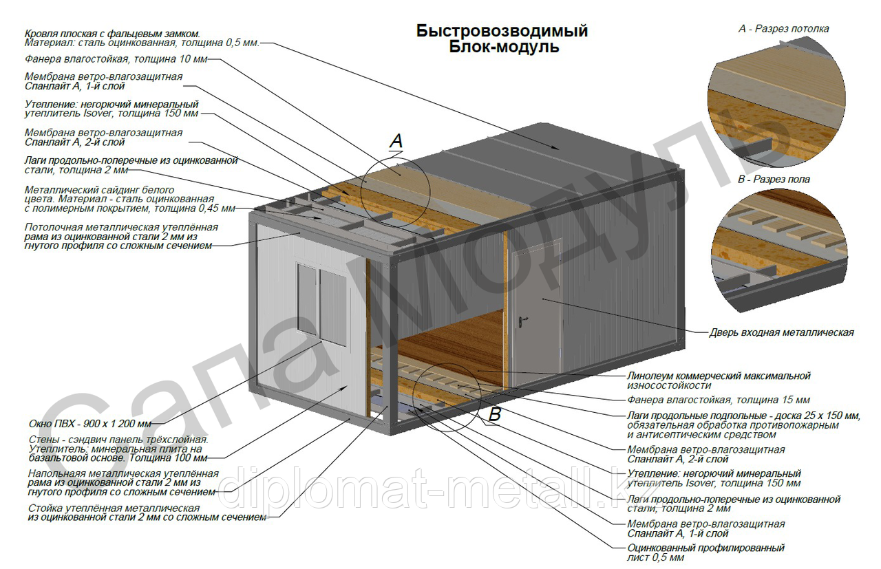 Модульное административное здание - фото 8 - id-p109537765