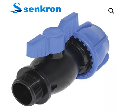 Кран компрессионный 75x2 1/2  НР  Senkron