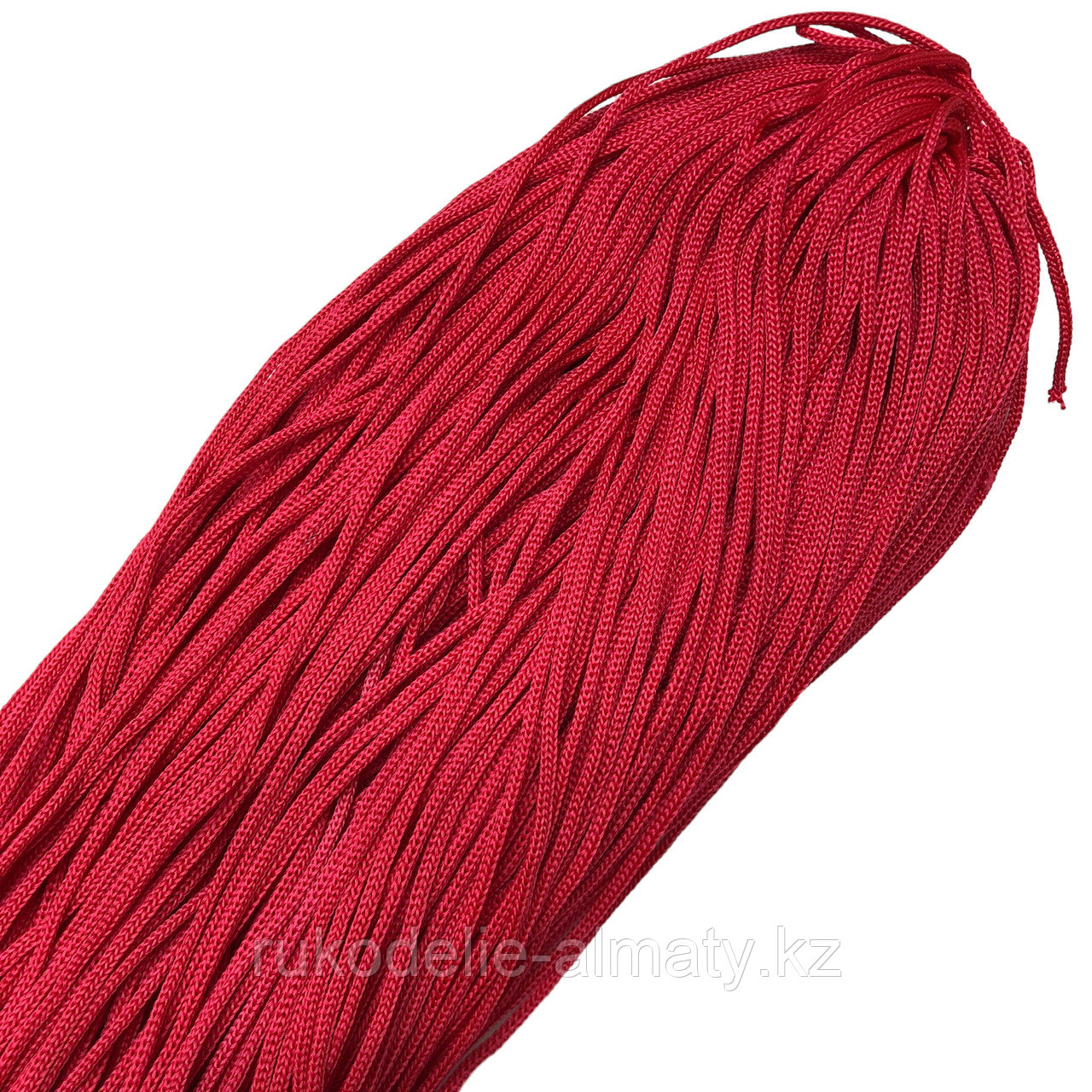 Полиэфирный шнур без сердечника, 3мм, пасма красный - фото 6 - id-p85207499