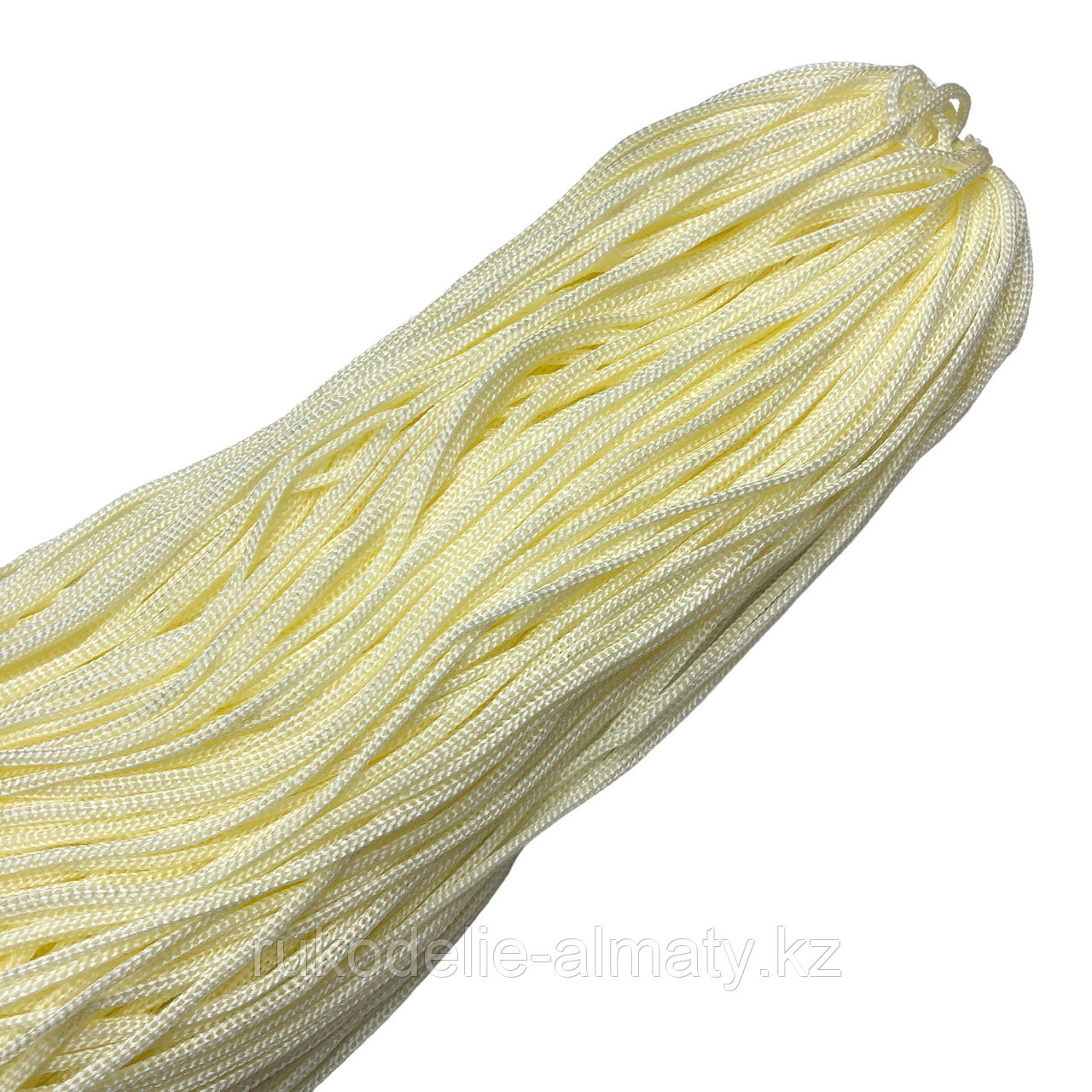 Полиэфирный шнур без сердечника, 3мм, пасма бледно-желтый - фото 7 - id-p85220359