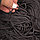 Полиэфирный шнур без сердечника, 3мм, пасма ⠀ черно-коричневый, фото 7
