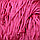 Полиэфирный шнур без сердечника, 3мм, пасма ⠀ ярко-розовый, фото 6
