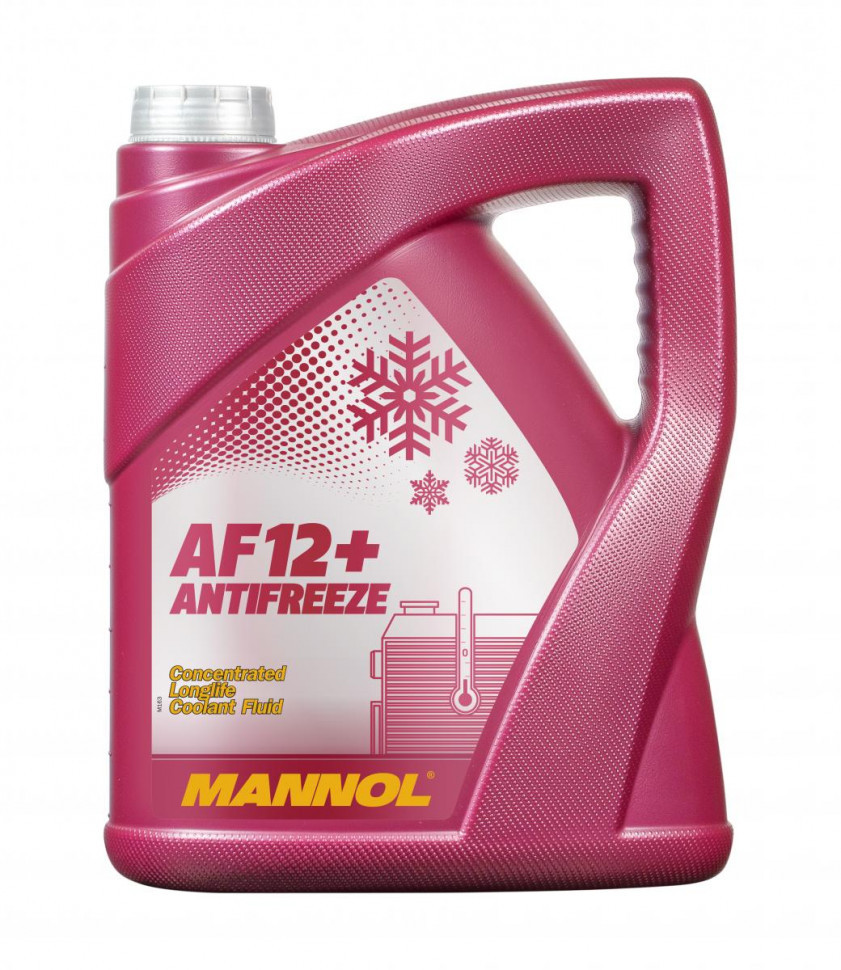 Антифриз Концентрат красный MANNOL Longlife Antifreeze AF12+ Concentrate 5L