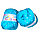 Пряжа "Baby" в крапинку для ручного вязания бирюза с синим, фото 5