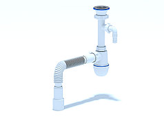 C0315 Сифон АНИ 1 1/2"*40 с отв. стир. машины, с гиб. тр. 40*40/50  ***