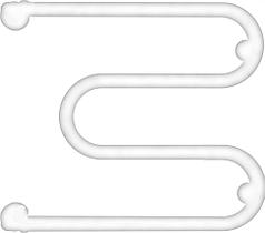 Полотенцесушитель CS ДВИН М 1" 50/60 К0 Белый  ***