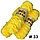 Пряжа для ручного вязания ,плюшевая желтый, фото 2