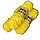 Пряжа для ручного вязания ,плюшевая желтый, фото 3