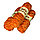 Пряжа для ручного вязания ,плюшевая рыжий, фото 3