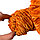 Пряжа для ручного вязания ,плюшевая рыжий, фото 5
