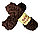 Пряжа для ручного вязания ,плюшевая темно-коричневый, фото 5