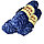 Пряжа для ручного вязания ,плюшевая синий пыльный, фото 3