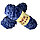 Пряжа для ручного вязания ,плюшевая синий пыльный, фото 5