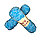 Пряжа для ручного вязания ,плюшевая ярко-голубой, фото 4