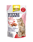 400747 GimCat Nutri Pockets Beef, с телятиной и мальт пастой, 60 г.