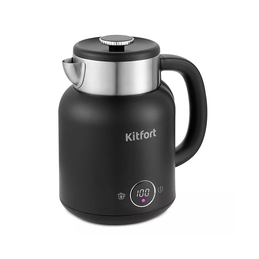 Чайник электрический Kitfort КТ-6196-1 черный - фото 1 - id-p115249713