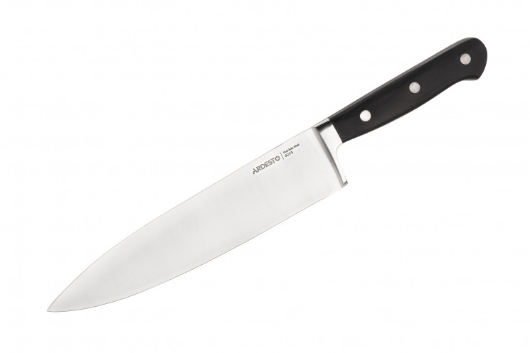 Кухонный нож поварской Ardesto Black Mars 32 см длина лезвия 20 3 см черный нерж.сталь дерево AR2031SW - фото 1 - id-p114876932