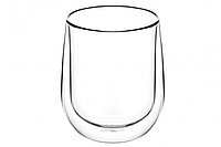 Набор чашек Ardesto с двойными стенками 360 мл H 10 5 см 2 шт боросиликатное стекло AR2636G