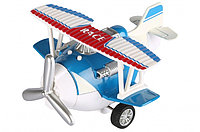 Самолет металический инерционный Same Toy Aircraft синий со светом и музыкой SY8012Ut-2