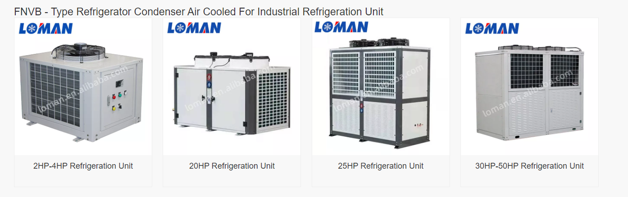 Промышленная холодильная установка -конденсатор холодильника типа FNVB c мощностью от 2 до 50 л.с. - фото 3 - id-p115251846