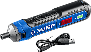 ЗУБР ZUBR GO 4 Vmax, аккумуляторная отвертка, Профессионал (PSD-4)