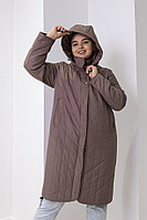 Демисезонная куртка Dian, коричневый, размер 58