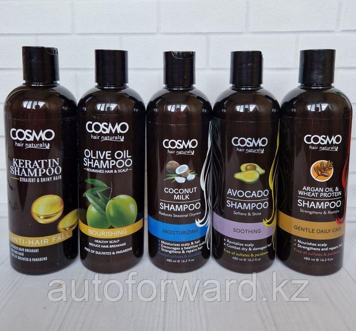 Шампунь Cosmo ARGAN OIL & WHEAT PROTEIN 480 ml (смягчающий, для ежедневного ухода с аргановым маслом и протеин