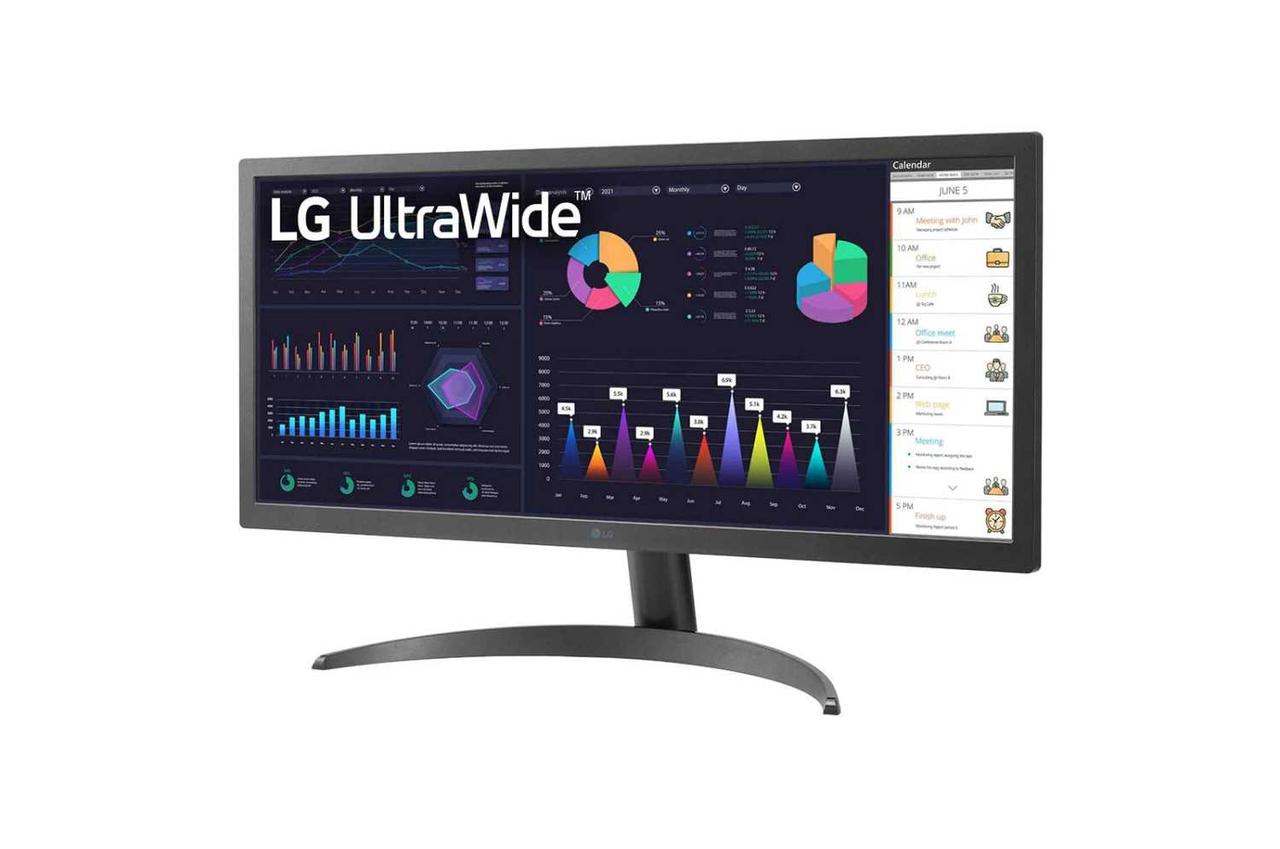 LG 26WQ500-B Монитор LCD 26'' 16:9  UltraWide 2560x1080(FHD) IPS, 21:9, 2xHDMI, 5ms