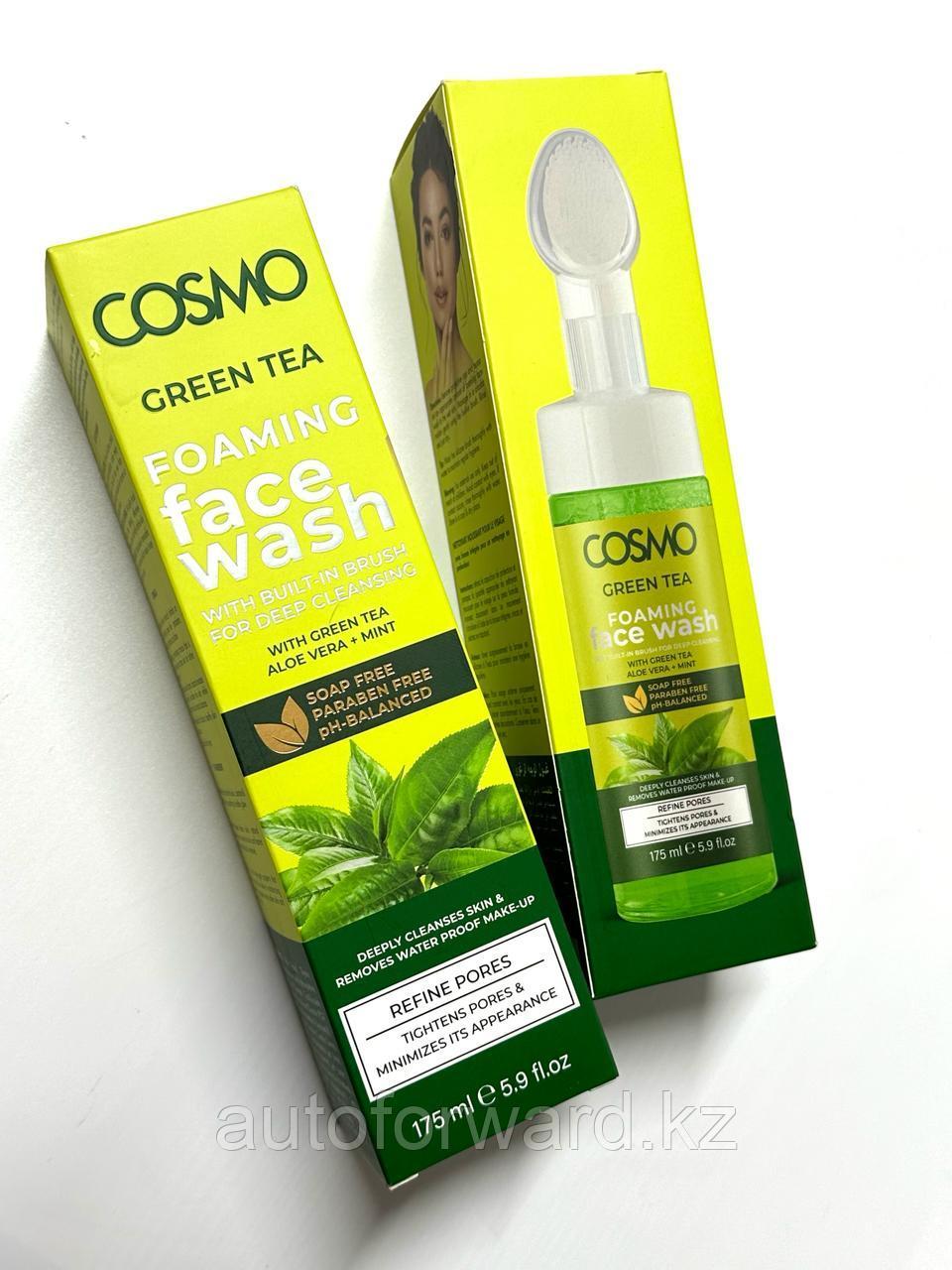 Cosmo Face wash Пенка для лица GREEN TEA 175 мл - фото 2 - id-p115253712