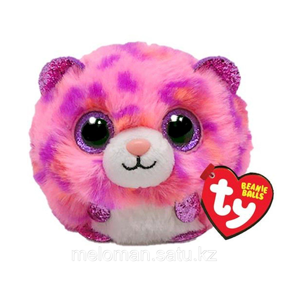 TY: Мягкая игрушка PUFFIES розовый леопард-шарик, 10см - фото 1 - id-p115254107