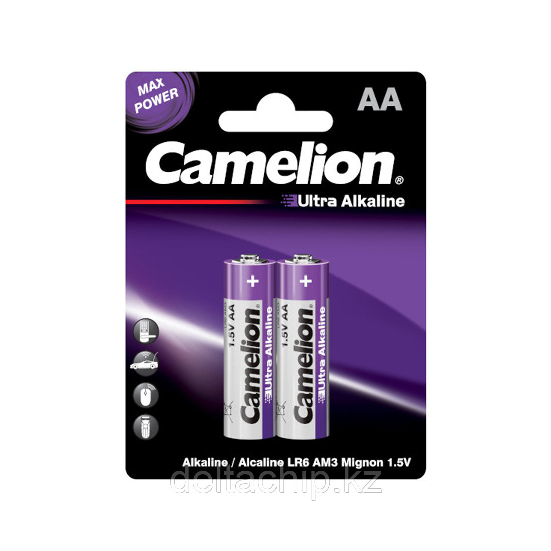 Батарейка CAMELION LR6-BP2UT Ultra Alkaline AA 1.5V 2700 mAh 2 шт. в блистере