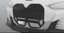 Карбоновая решетка радиатора для BMW i4 G26 2021-2024+