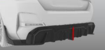 Карбоновый диффузор заднего бампера для BMW i4 G26 2021-2024+