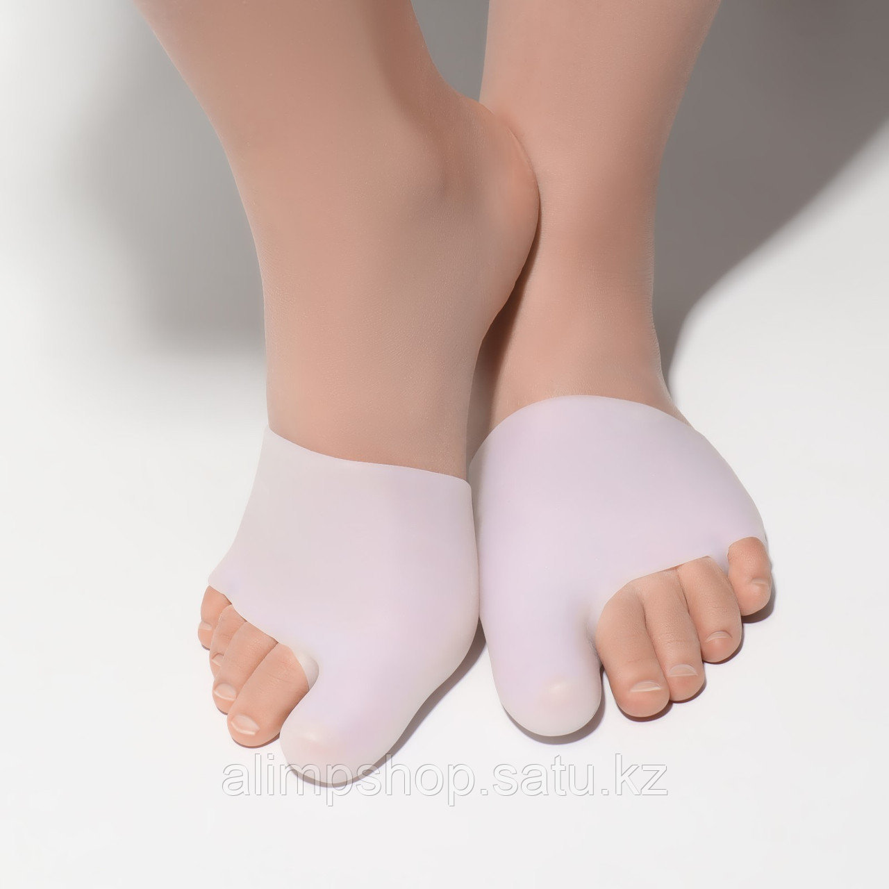 Корректоры-разделители для пальцев ног, на манжете, с защитой большого пальца, силиконовые, 11,5 × 9 см, пара, - фото 2 - id-p115257620