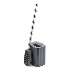 Ершик напольный силиконовый серый